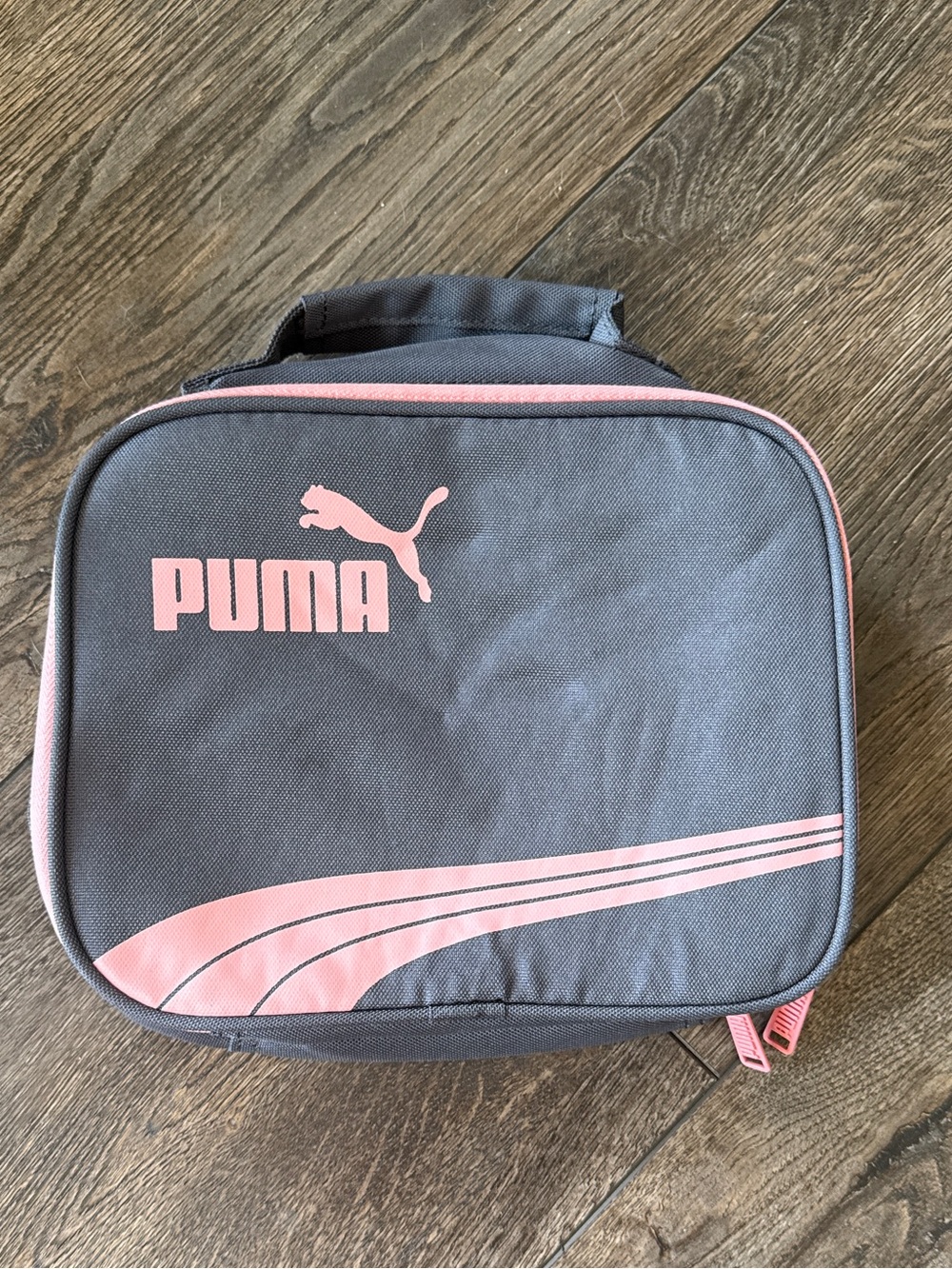 Puma Gray and Pink Lunch Box